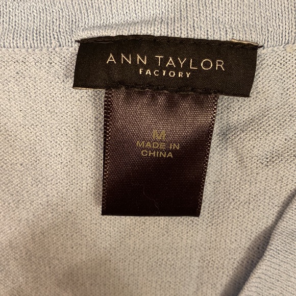 Ann Taylor Factory light blue tank, size medium - Picture 4 of 5